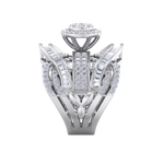 Load image into Gallery viewer, Statement Diamond ring in yellow gold with white diamonds of 2.32 ct in weight