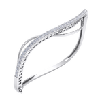 Load image into Gallery viewer, Stylish bracelet in white gold with white diamonds of 1.08 ct in weight