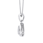 Load image into Gallery viewer, Cute Pendant in rose gold with white diamonds of 0.09 ct in weight