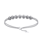 Load image into Gallery viewer, Classic bracelet in rose gold with white diamonds of 1.12 ct in weight