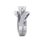 Load image into Gallery viewer, Engagement ring in rose gold with white diamonds of 0.74 ct in weight