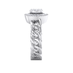 Load image into Gallery viewer, Beautiful ring in white gold with white diamonds of 0.41 ct in weight