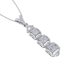 Load image into Gallery viewer, Pendant in white gold with white diamonds of 0.63 ct in weight