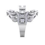 Load image into Gallery viewer, Statement ring in white gold with white diamonds of 1.91 ct in weight