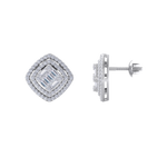 Load image into Gallery viewer, Stud earrings in white gold with white diamonds of 0.88 ct in weight