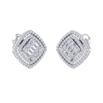 Load image into Gallery viewer, Stud earrings in yellow gold with white diamonds of 0.88 ct in weight