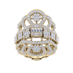 Load image into Gallery viewer, Statement ring in rose gold with white diamonds of 1.91 ct in weight