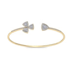 Load image into Gallery viewer, Cuff bracelet in rose gold with white diamonds of 0.53 ct in weight
