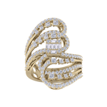 Load image into Gallery viewer, Beautiful ring in rose gold with white diamonds of 1.69 ct in weight