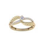 Load image into Gallery viewer, Diamond ring in rose gold with white diamonds of 0.22 ct in weight