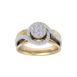 Load image into Gallery viewer, Solitaire ring in rose gold with white diamonds of 0.50 ct in weight