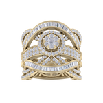 Load image into Gallery viewer, Statement Diamond ring in rose gold with white diamonds of 2.32 ct in weight