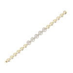 Load image into Gallery viewer, Statement bracelet in white gold with white diamonds of 1.22 ct in weight