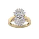 Load image into Gallery viewer, Beautiful ring in yellow gold with white diamonds of 1.22 ct in weight
