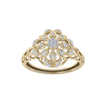 Load image into Gallery viewer, Diamond ring in rose gold with white diamonds of 0.26 ct in weight