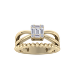 Load image into Gallery viewer, Diamond ring in yellow gold with white diamonds of 0.25 ct in weight