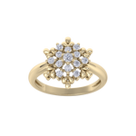 Load image into Gallery viewer, Diamond ring in rose gold with white diamonds of 0.37 ct in weight