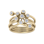 Load image into Gallery viewer, Beautiful ring in rose gold with white diamonds of 0.72 ct in weight