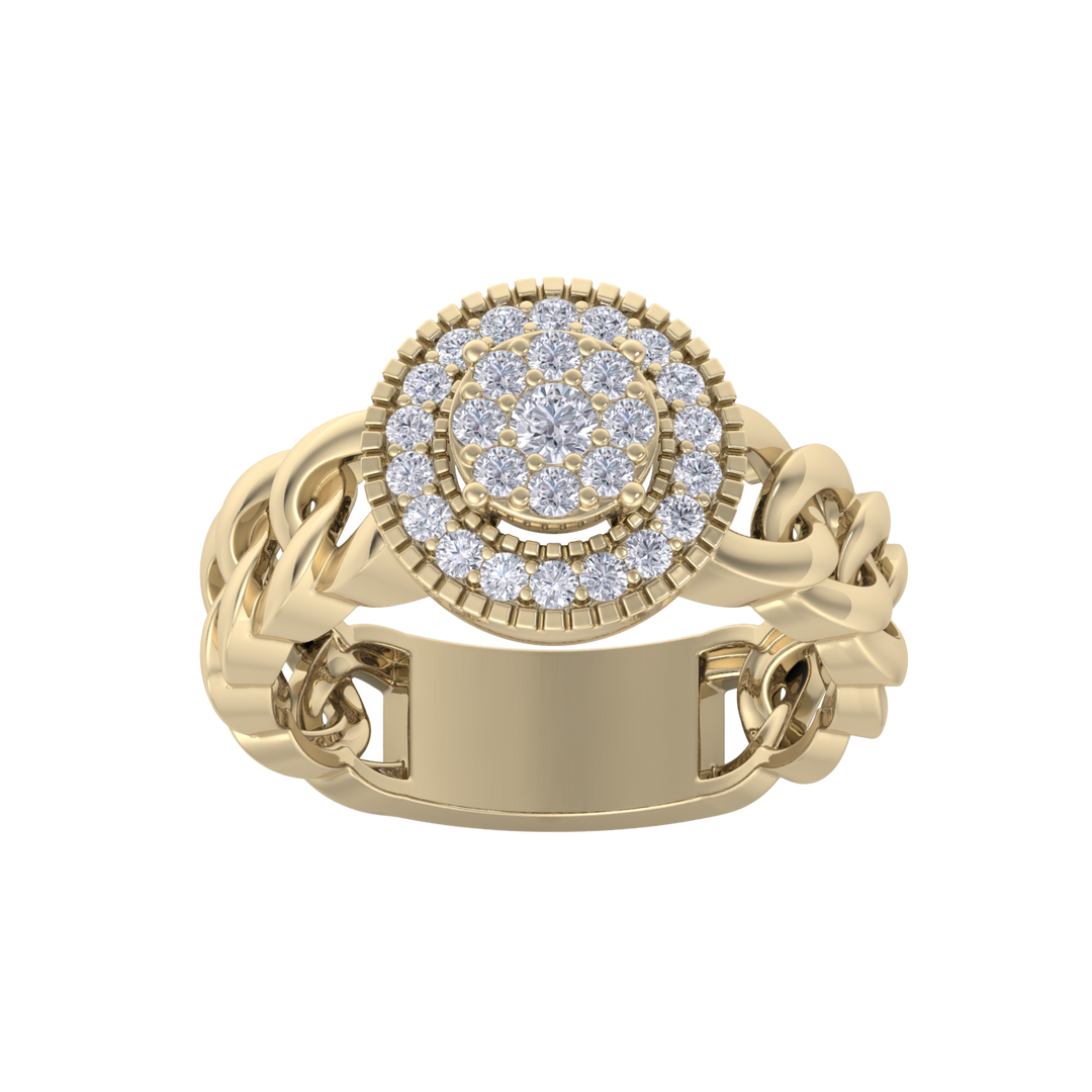 Beautiful ring in white gold with white diamonds of 0.41 ct in weight