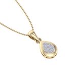 Load image into Gallery viewer, Cute Pendant in rose gold with white diamonds of 0.09 ct in weight