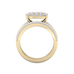 Load image into Gallery viewer, Diamond ring in yellow gold with white diamonds of 2.63 ct in weight