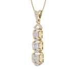 Load image into Gallery viewer, Pendant in rose gold with white diamonds of 0.63 ct in weight