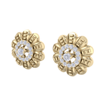 Load image into Gallery viewer, Stud earrings in yellow gold with white diamonds of 0.29 ct in weight