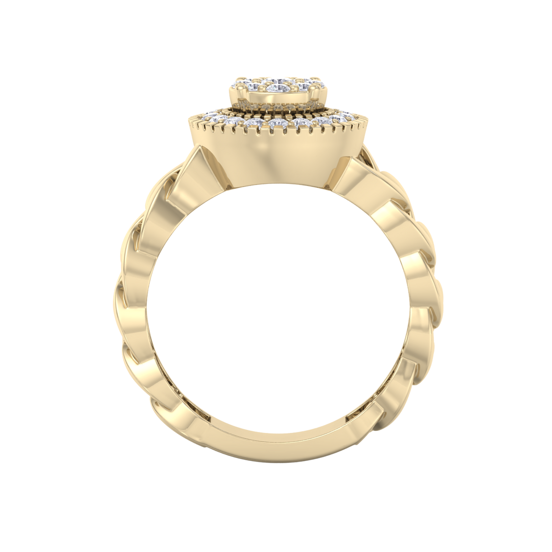 Beautiful ring in white gold with white diamonds of 0.41 ct in weight