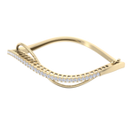 Load image into Gallery viewer, Stylish bracelet in yellow gold with white diamonds of 1.08 ct in weight