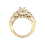 Load image into Gallery viewer, Fashion ring in yellow gold with white diamonds of 0.96 ct in weight
