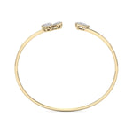Load image into Gallery viewer, Cuff bracelet in rose gold with white diamonds of 0.53 ct in weight
