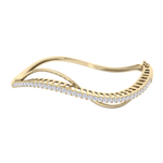 Load image into Gallery viewer, Stylish bracelet in yellow gold with white diamonds of 1.08 ct in weight