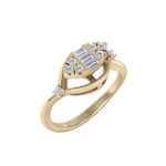 Load image into Gallery viewer, Elegant ring in white gold with white diamonds of 0.22 ct in weight