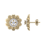 Load image into Gallery viewer, Stud earrings in white gold with white diamonds of 0.29 ct in weight