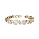 Load image into Gallery viewer, Statement bracelet in white gold with white diamonds of 1.10 ct in weight