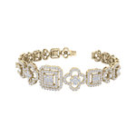 Load image into Gallery viewer, Statement bracelet in rose gold with white diamonds of 2.82 ct in weight