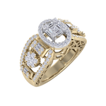 Load image into Gallery viewer, Diamond ring in yellow gold with white diamonds of 0.99 ct in weight