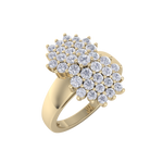 Load image into Gallery viewer, Beautiful ring in yellow gold with white diamonds of 1.22 ct in weight