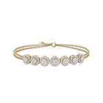 Load image into Gallery viewer, Classic bracelet in yellow gold with white diamonds of 1.12 ct in weight