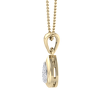 Load image into Gallery viewer, Cute Pendant in rose gold with white diamonds of 0.09 ct in weight