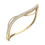 Load image into Gallery viewer, Stylish bracelet in rose gold with white diamonds of 1.08 ct in weight