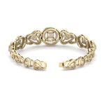 Load image into Gallery viewer, Statement bracelet in rose gold with white diamonds of 2.53 ct in weight