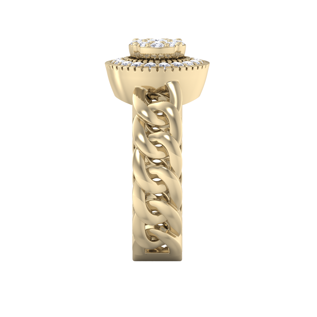 Beautiful ring in white gold with white diamonds of 0.41 ct in weight