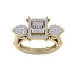Load image into Gallery viewer, Diamond ring in yellow gold with white diamonds of 0.75 ct in weight
