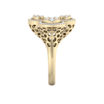 Load image into Gallery viewer, Statement ring in yellow gold with white diamonds of 0.73 ct in weight