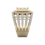 Load image into Gallery viewer, Statement Diamond ring in yellow gold with white diamonds of 1.52 ct in weight