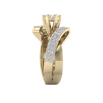 Load image into Gallery viewer, Engagement ring in rose gold with white diamonds of 0.74 ct in weight