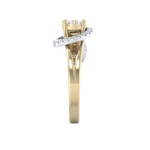 Load image into Gallery viewer, Diamond ring in yellow gold with white diamonds of 0.43 ct in weight