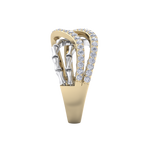 Load image into Gallery viewer, Beautiful ring in rose gold with white diamonds of 0.50 ct in weight