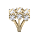 Load image into Gallery viewer, Diamond ring in yellow gold with white diamonds of 2.06 ct in weight